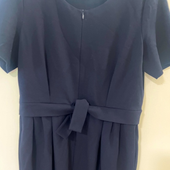 Vintage Armani Collezioni Dark Navy Tie Pencil Classic Made in Italy Dress Sz 12 - Picture 2 of 5